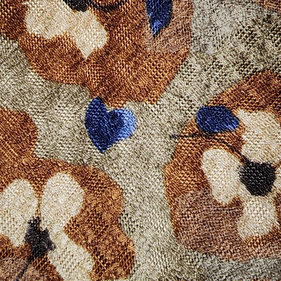 *Ermenegildo Zegna Brown, Blue, & Cream Men's Tie* RET $250 - Picture 3 of 4